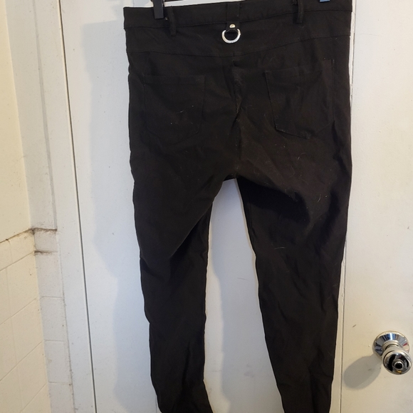 Killstar Jessie Capri Black Trousers Broken Zipper - Picture 4 of 4